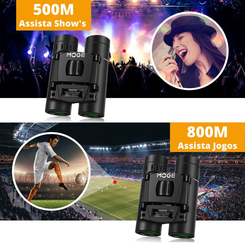 Binóculos Profissional HD 100x22 | 30.000M & Visão Noturna JM092