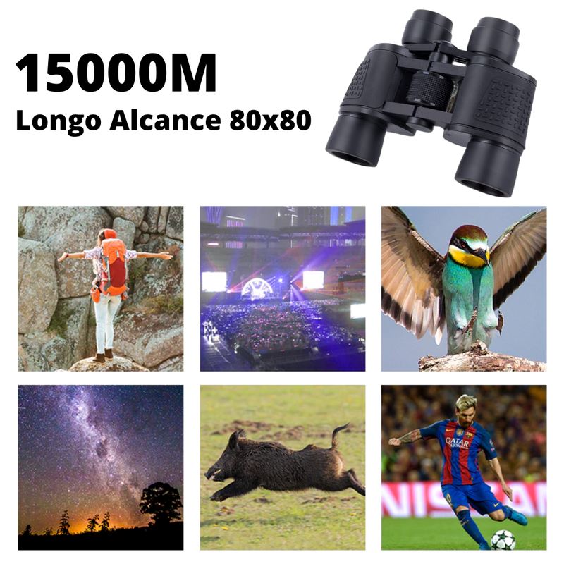 Binóculos Profissional HD 80x80 | Longo alcance & Visão Noturna JM1560