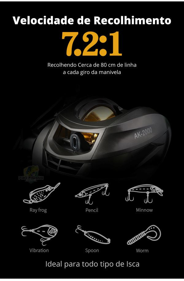 Nova Carretilha Premium LURE PRO AK-2000 JM1401